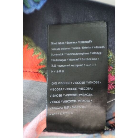 Farm Rio x Anthropologie 301973 Women's Sz XL Multi Lilys Garden L/S Blouse - Picture 9 of 12